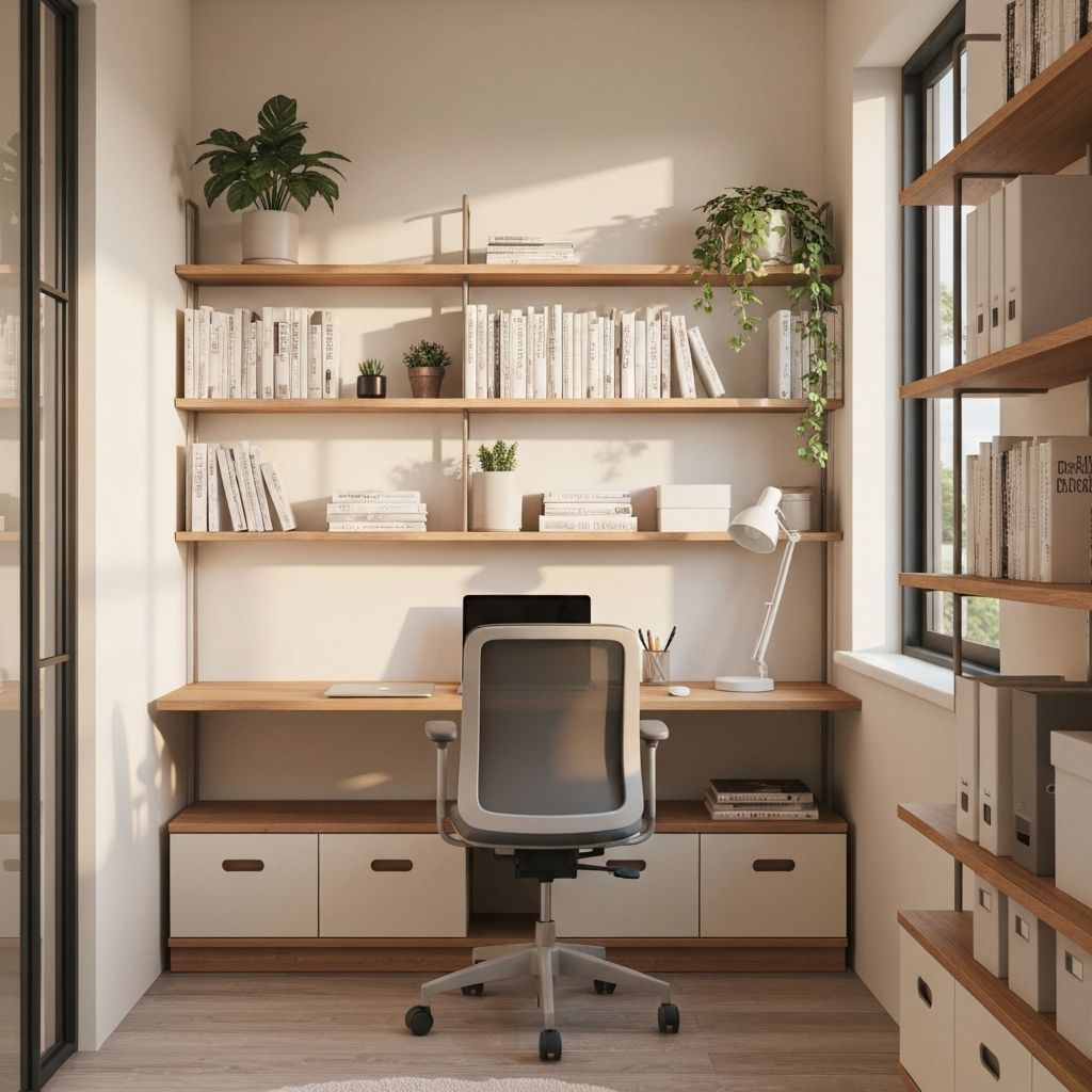 Modern organized workspace